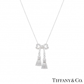 Tiffany & Co. Diamond Bow Necklace Tiffany & Co. Diamond Bow Necklace
